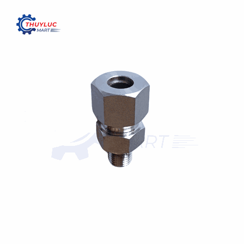 Nối thẳng SS316 12S - G1/4'', GE12SR1/4ED-SS
