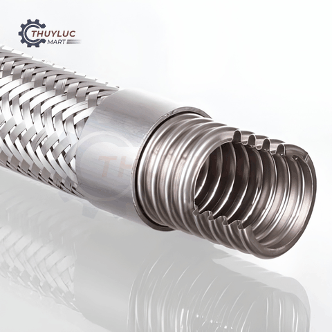 Ống ruột gà bọc lưới inox 2”, P3-032