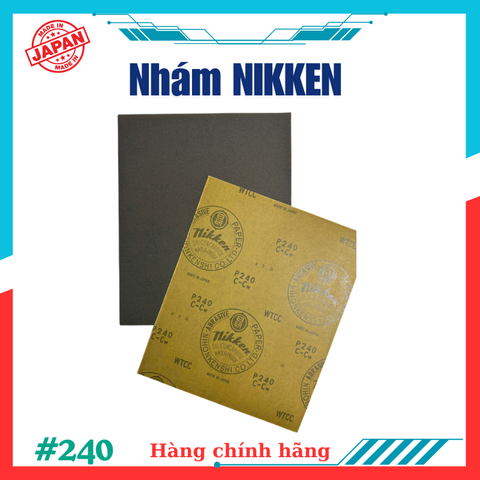 Giấy nhám tờ # 240 NIKKEN- WTCC Nhật Bản