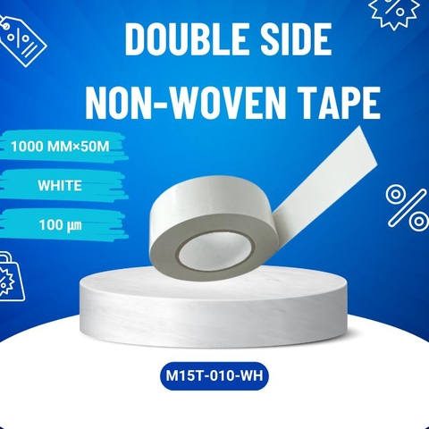 Băng keo hai mặt không dệt Model M15T-010-WH