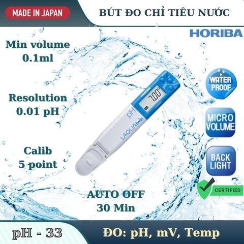 Bút đo chỉ tiêu pH của nước model pH-33