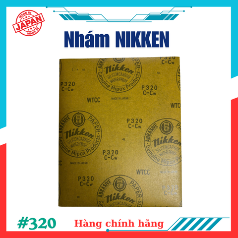 Giấy nhám tờ # 320 NIKKEN- WTCC Nhật Bản