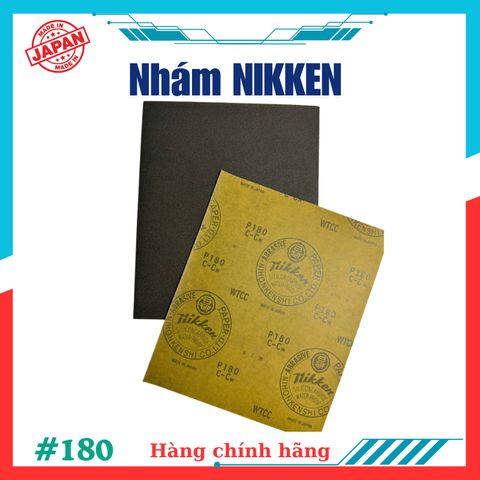 Giấy nhám tờ #180 NIKKEN- WTCC Nhật Bản