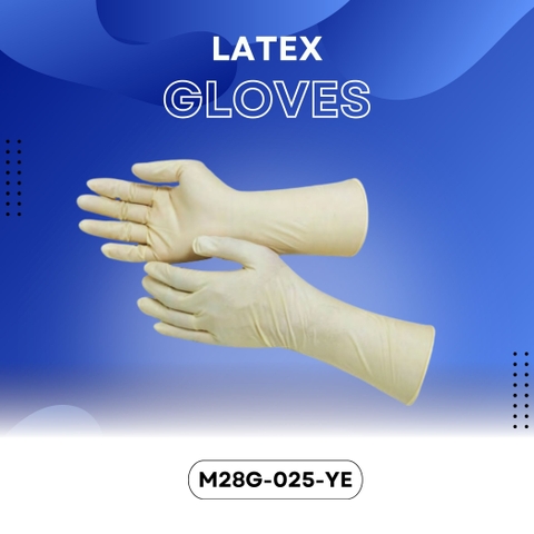 Găng tay Latex model M28G-025-YE