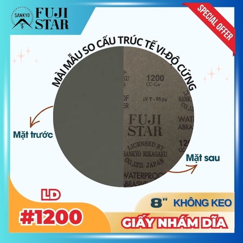 Giấy nhám dĩa #1200 8inch - Sankyo (LD) - Không keo