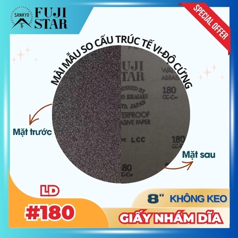 Giấy nhám dĩa #180 8inch - Sankyo (LD) - Không keo