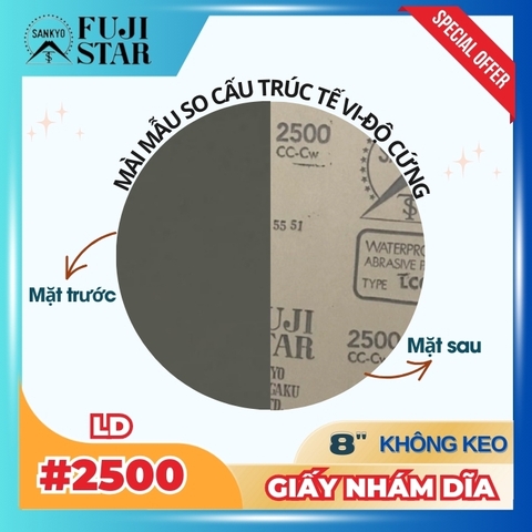 Giấy nhám dĩa #2500 8inch - Sankyo (LD) - Không keo