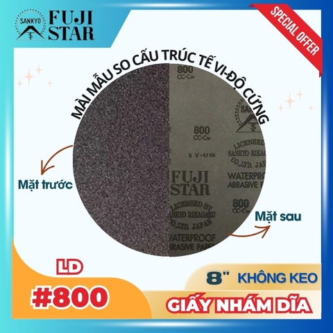 Giấy nhám dĩa #800 8inch - Sankyo (LD) - Không keo