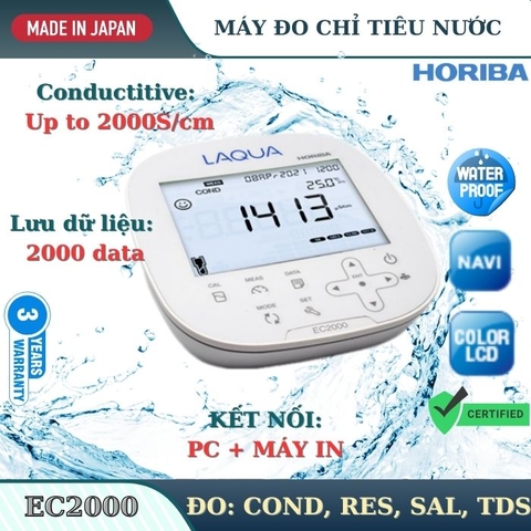 Máy đo chỉ tiêu nước Horiba model EC2000