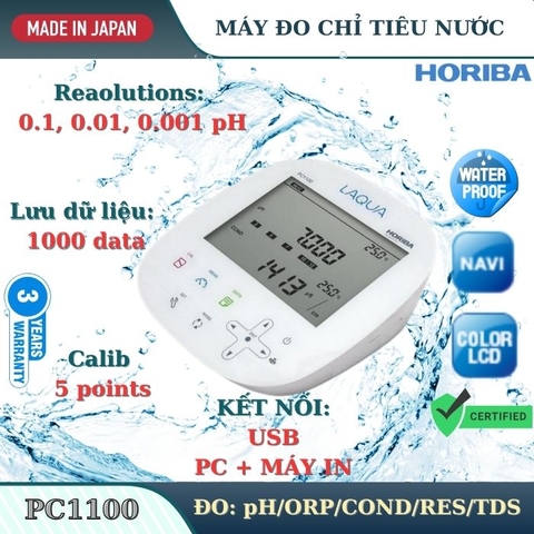 Máy đo chỉ tiêu nước Horiba model PC1100