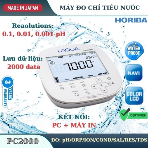 Máy đo chỉ tiêu nước Horiba model PC2000