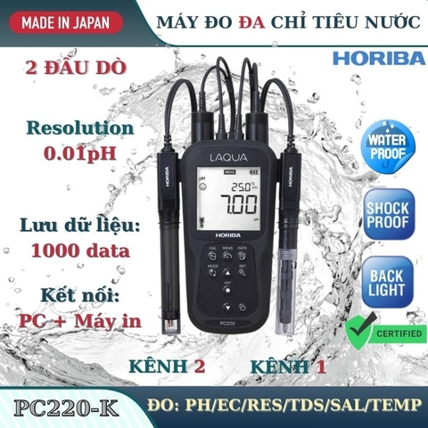 Máy đo chỉ tiêu nước cầm tay PC220-K
