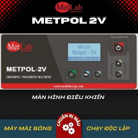 Máy mài và đánh bóng METPOL 2V