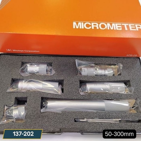 Panme đo trong Mitutoyo 137-202 nối dài (50-300mm)