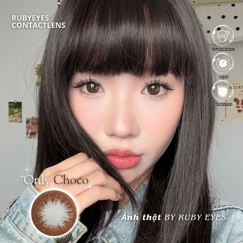 Kính Áp Tròng RUBYEYES Màu Nâu Only Choco
