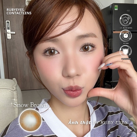 Kính Áp Tròng Dreamoon Màu Nâu Snow Brown