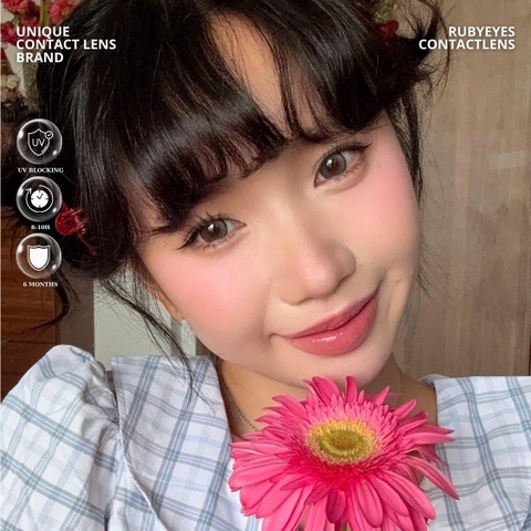 Kính Áp Tròng Màu Xám Peach Cocoa Gray 14.5mm