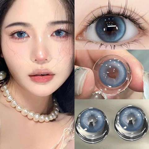 Kính Áp Tròng Màu Xanh Milk Jelly Blue / 799 Blue