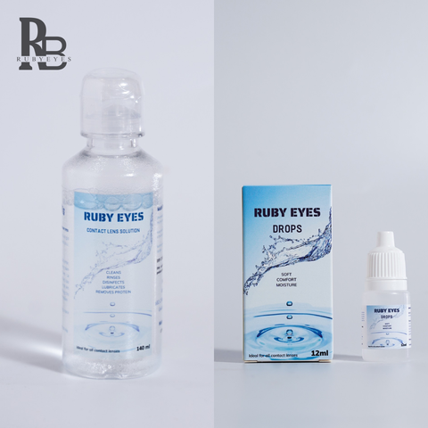 Combo Nước Ngâm Lens + Nhỏ Mắt Lens RUBYEYES
