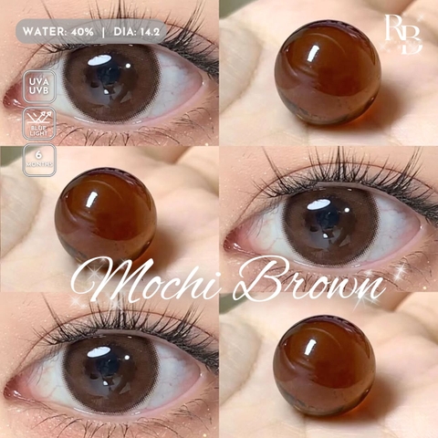 Kính Áp Tròng QUEEN VISION Màu Nâu Mochi Brown