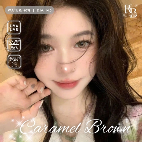 Kính Áp Tròng Màu Nâu Caramel Brown