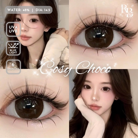 Kính Áp Tròng Màu Nâu Đen Cosy Choco