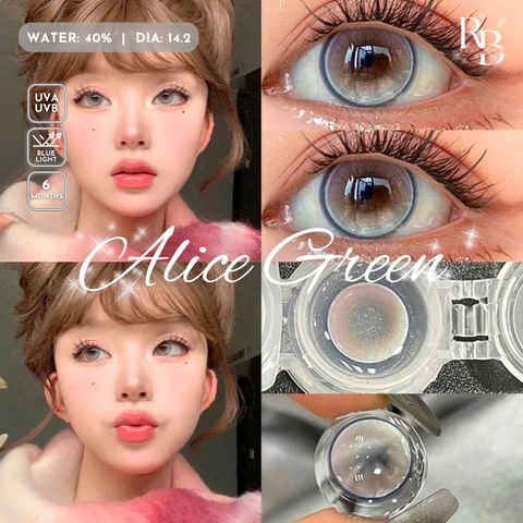 Kính Áp Tròng Màu Xanh Alice Green