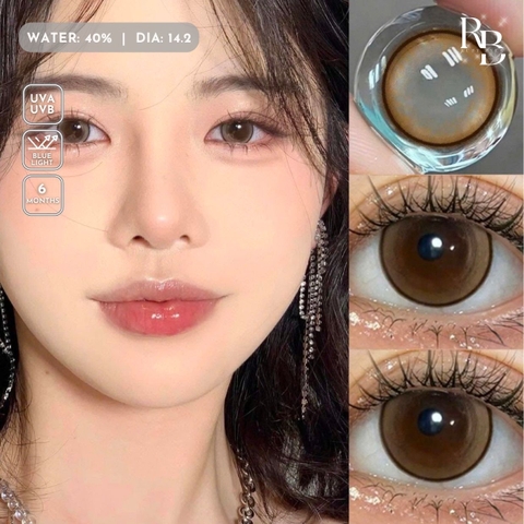 Kính Áp Tròng Màu Nâu Morning Dew Brown 14.2mm