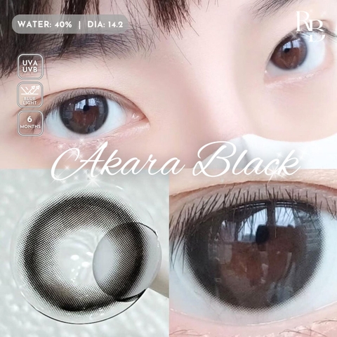 Kính Áp Tròng Dreamoon Màu Đen Akara Black 14.2mm