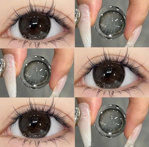 Kính Áp Tròng Màu Đen Mirro Black BK-667
