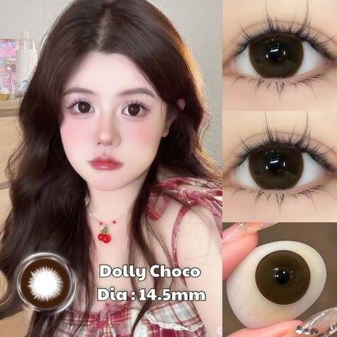 Kính Áp Tròng Màu Nâu Dolly Choco