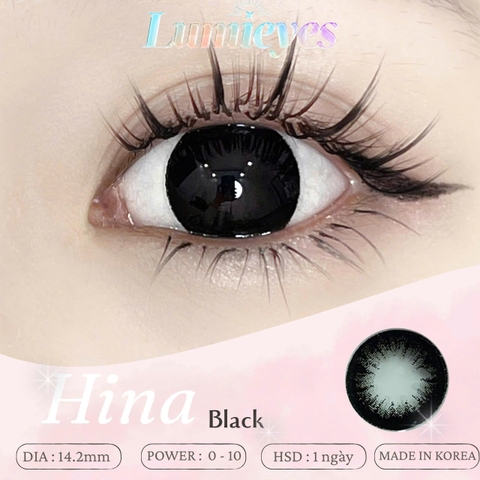 Lens 1 Ngày Màu Đen Hina Black 14.2mm