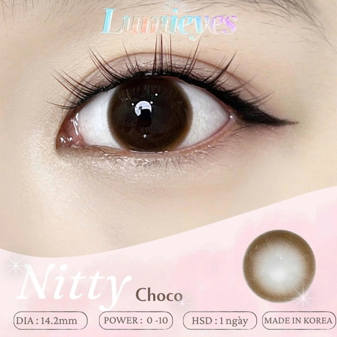 Lens 1 Ngày Màu Nâu Nitty Choco 14.2mm