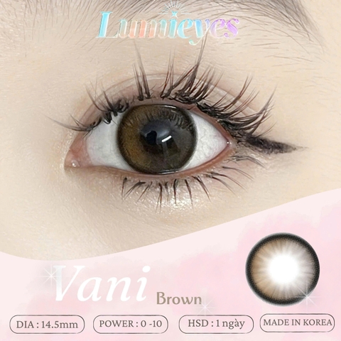 Lens 1 Ngày Màu Nâu Vani Brown 14.5mm