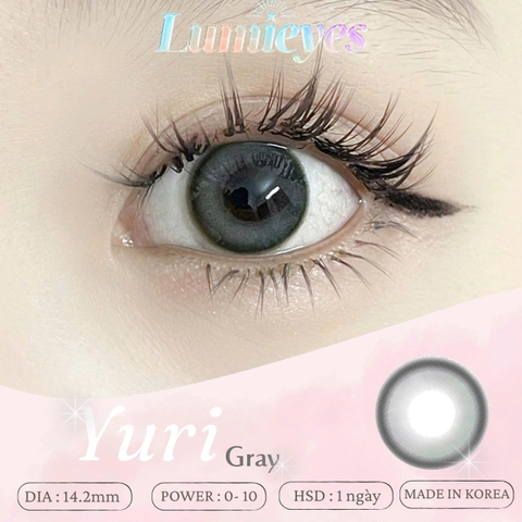 Lens 1 Ngày Màu Xám Yuri Gray 14.2mm