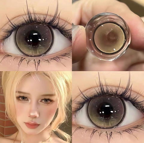 Kính Áp Tròng Màu Nâu Glow Brown