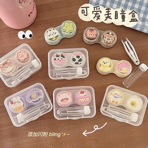 Khay Đựng Lens Charm Sweet Box Kèm Ống Chiết Ngâm