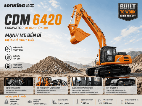 Đánh Giá Lonking CDM6420: Máy Xúc Đào 40 Tấn – 