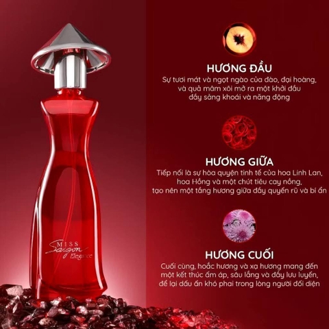 Miss Saigon Elegance Garnet màu đỏ đậm