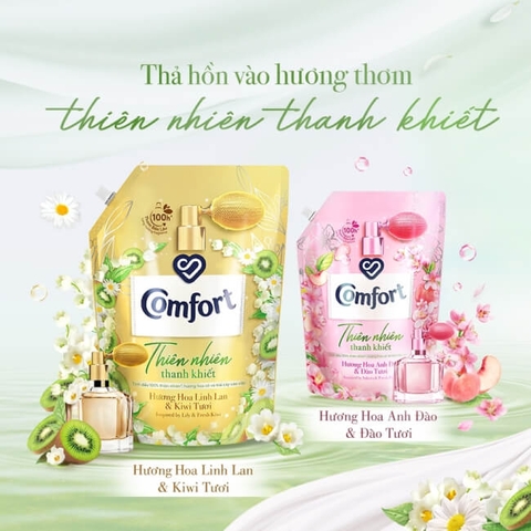 Túi Nước Xả Vải Comfort Thiên Nhiên Thanh Khiết - Túi 1.7L