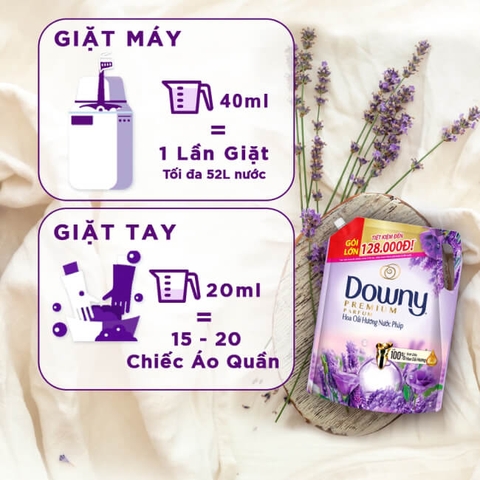 Nước xả vải Downy hương hoa Oải Hương nước Pháp