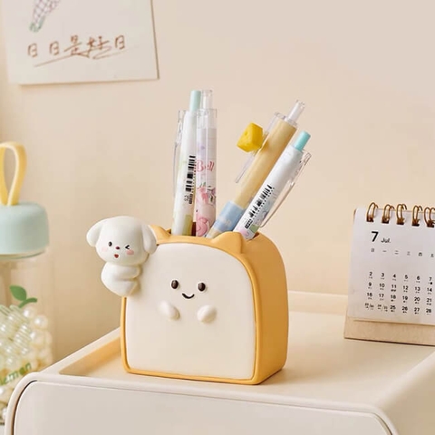 Lọ cắm bút thạch cao trang trí bàn học