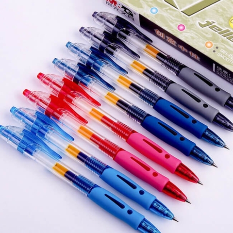 Bút Bi Gel Ngòi 0,5mm Viết Trơn - Mực Đều