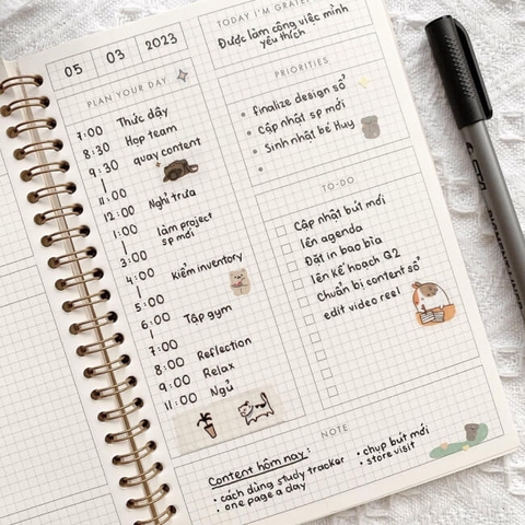 Sổ Planner Lên Kế Hoạch Hằng Ngày