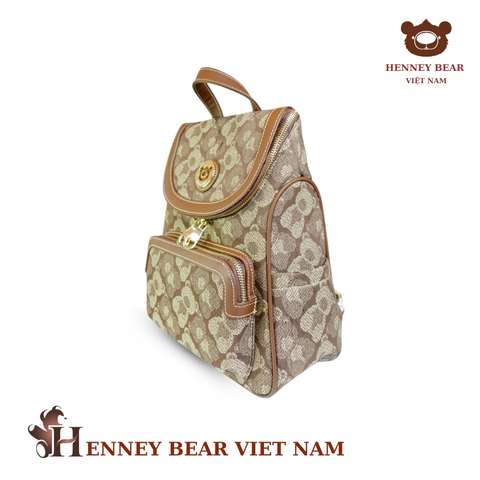 Balo chính hãng HENNEY BEAR - H-1138 Shadow Bear Brown