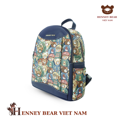Balo chính hãng HENNEY BEAR - H-1245 GREEN BEAR