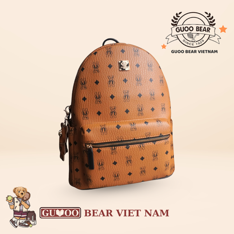 Balo thời trang chính hãng GUOO BEAR - GU1173 Nâu