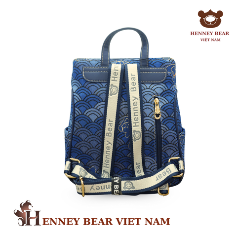 Balo chính hãng HENNEY BEAR - H-1138 BLUE WAVE