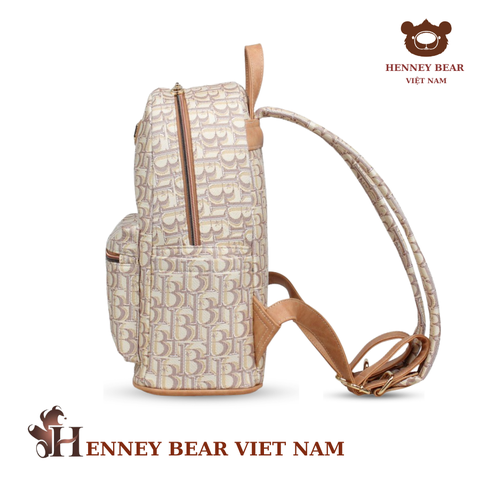 Balo chính hãng HENNEY BEAR - H-008- HB MILK TEA