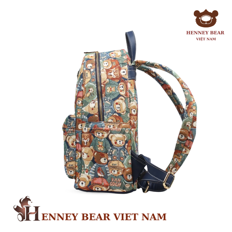 Balo chính hãng HENNEY BEAR - H-008-GREEN BEAR